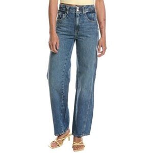 We The Free Aster Swarm Blue Denim Jeans 25 NEW Relaxed High Rise Straight Leg